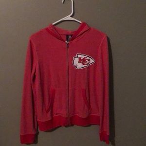 KC Chiefs Red NFL Zip Up Hoodie Jacket